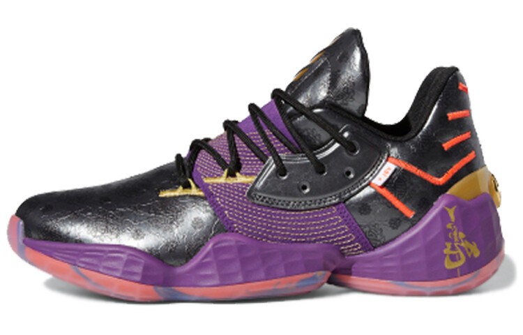 

Мужской Adidas Harden Vol. 4 Баскетбольные кроссовки Night Metallic/Glory Purple/Solar Red