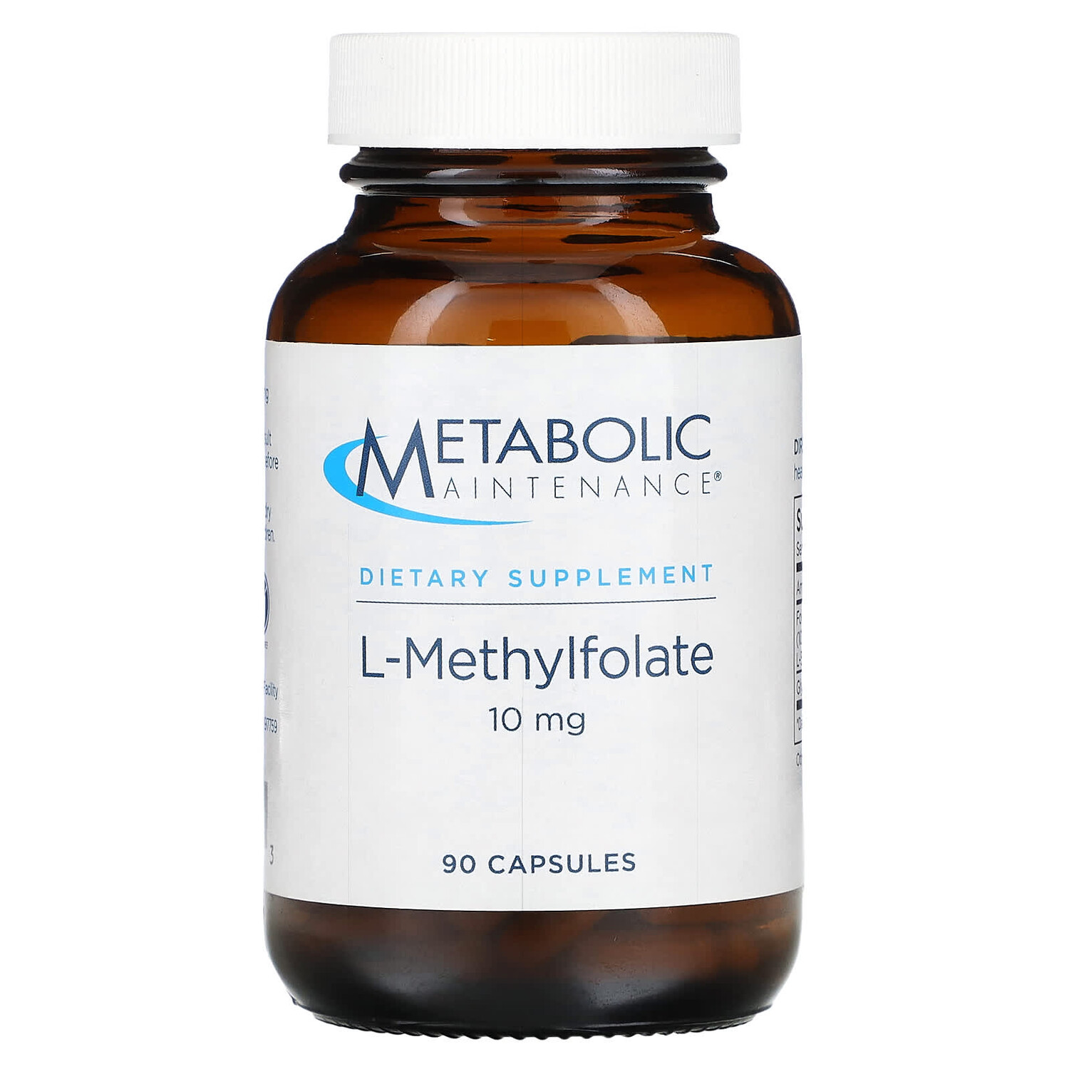 

L-метилфолат, 10 мг, 90 капсул, Metabolic Maintenance