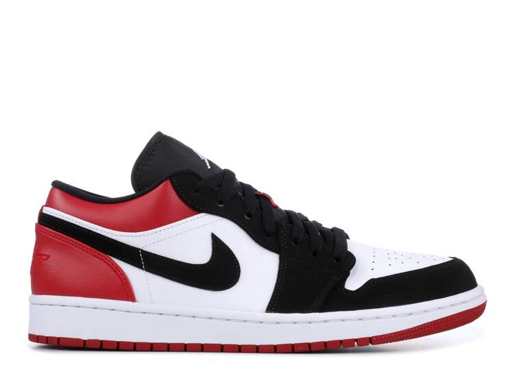 

Кроссовки AIR JORDAN 1 LOW 'BLACK TOE', белый, Белый;черный