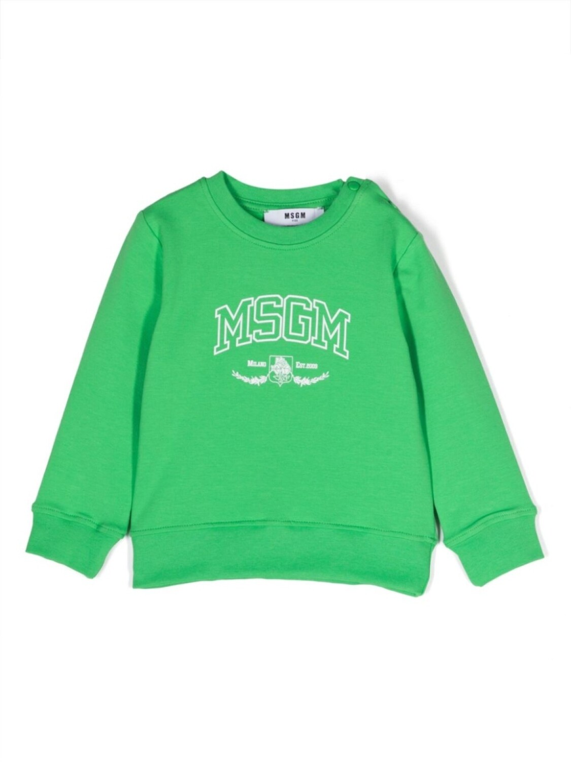 

MSGM Kids толстовка с логотипом, зеленый