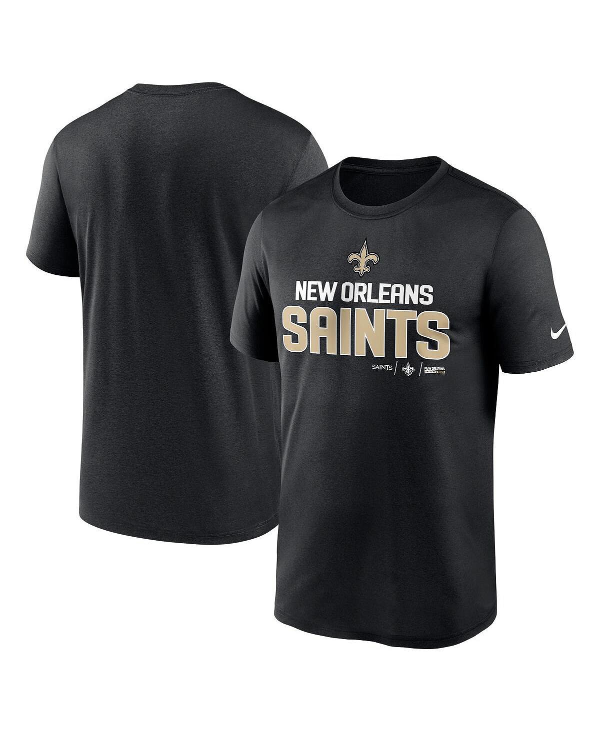 

Мужская черная футболка New Orleans Saints Legend Community Performance Nike, Черный