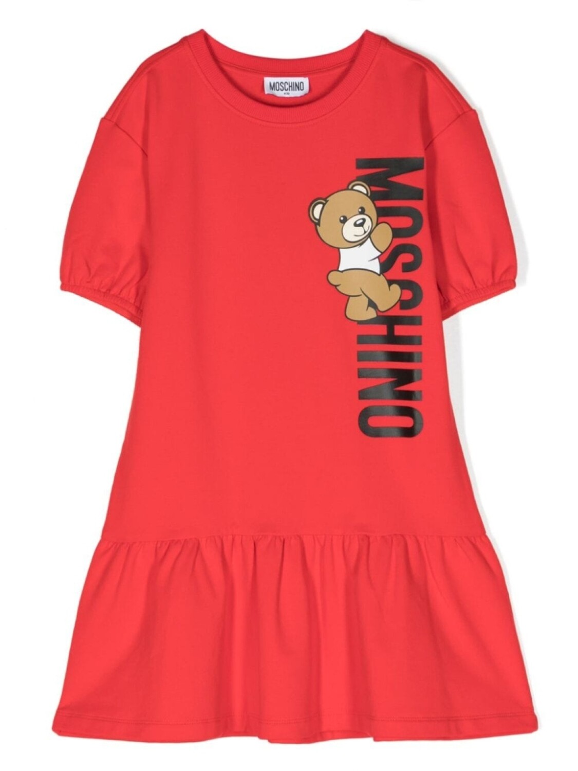 

Moschino Kids платье с принтом Teddy Bear, красный