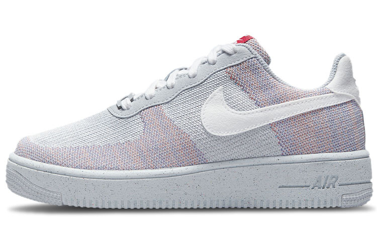 

Nike Air Force 1 Crater Flyknit 'Wolf Grey' Wolf Grey/White/Pure Platinum – Gym Red