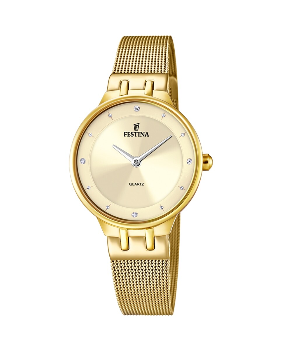

F20598/2 Женские часы Mademoiselle из золотой стали Festina, золотой