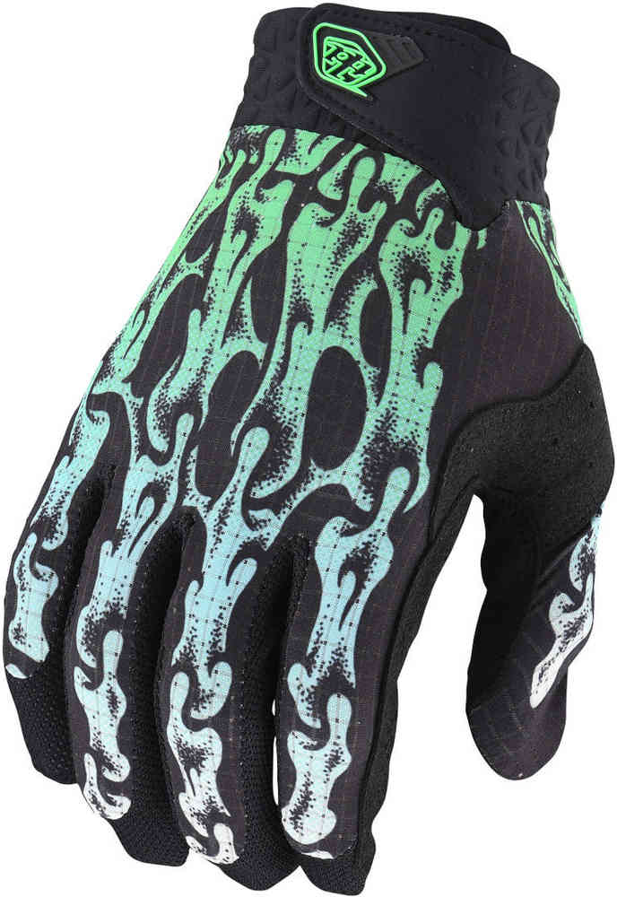цена Перчатки для мотокросса Air Slime Hands Troy Lee Designs, зеленый/черный