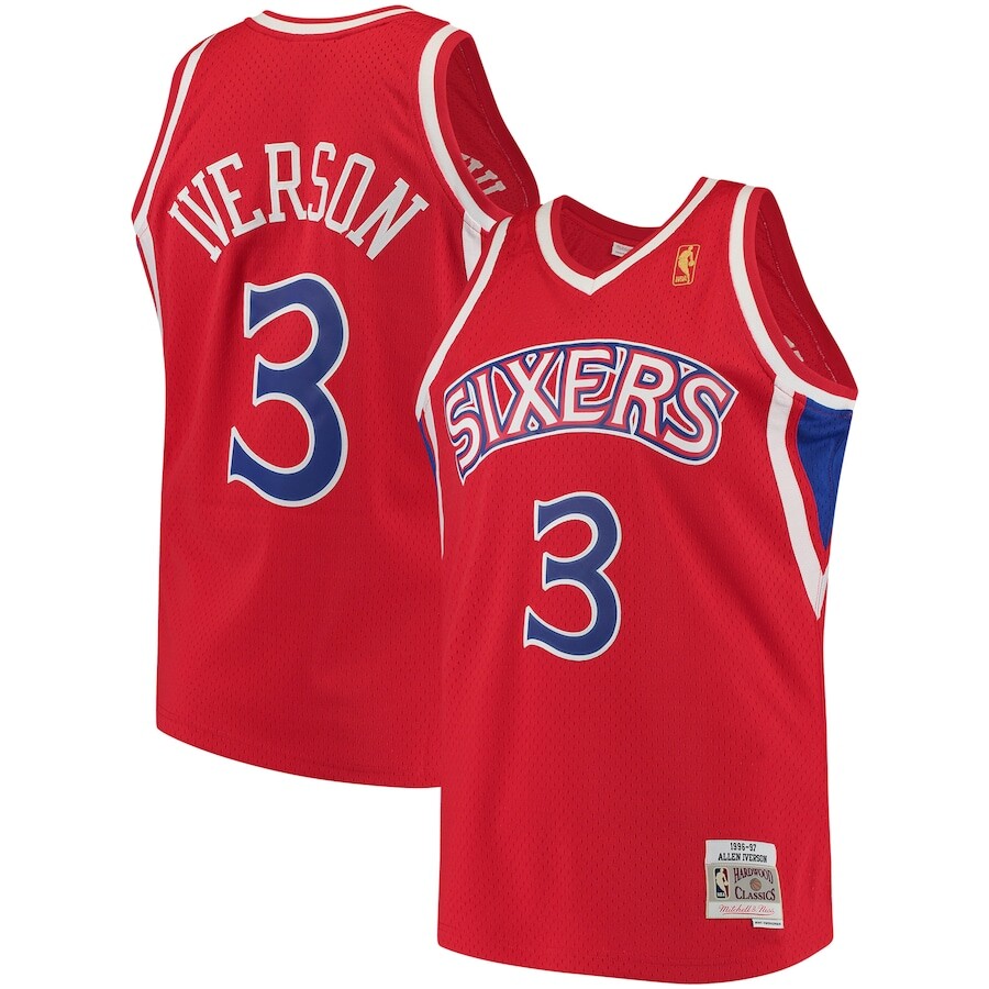 

Джерси Mitchell & Ness Philadelphia 76Ers, красный