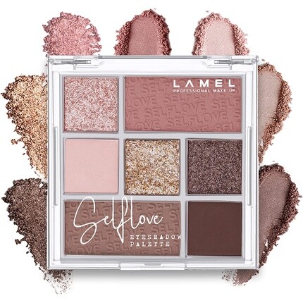 

Палитра теней для век Selflove Matte Shiny And Pearlescent оттенков Brown N.402, Lamel