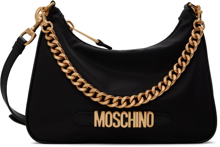 

Черная сумка с логотипом Moschino, цвет Black