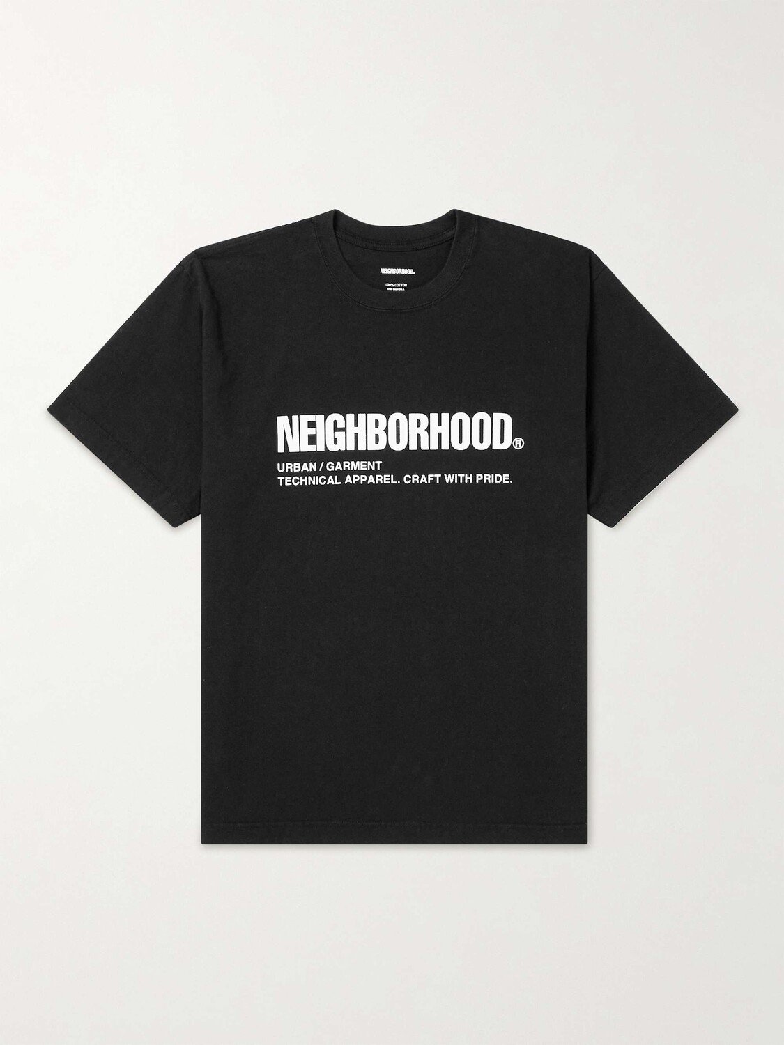 

Футболка из хлопкового джерси с логотипом NEIGHBORHOOD, черный
