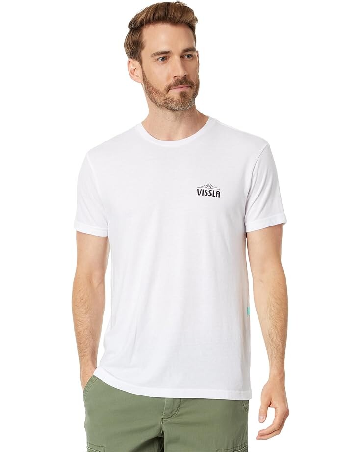 

Футболка VISSLA Quality Goods Heather Short Sleeve Tee, белый