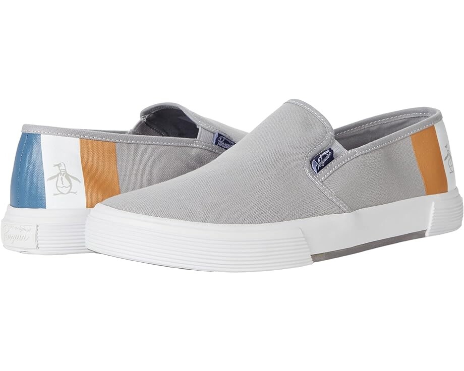 

Кроссовки Original Penguin Sam Stripe Slip-On, светло-серый