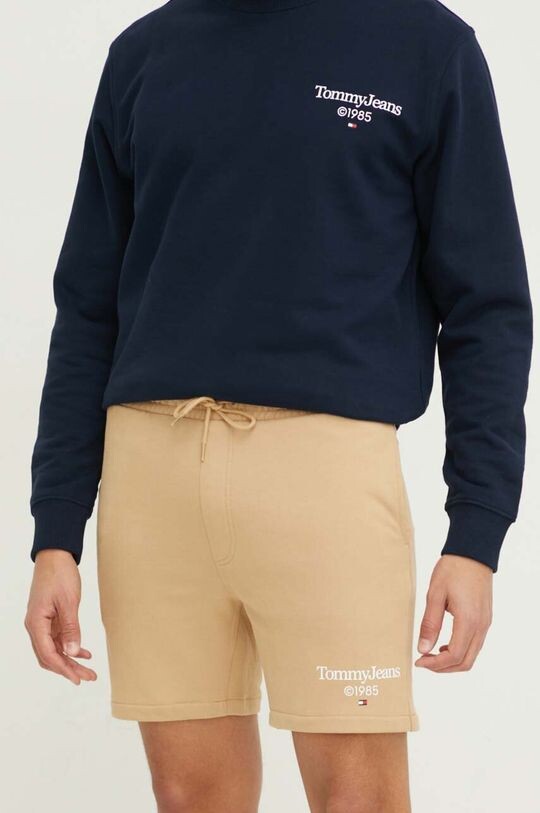 

Хлопковые шорты Tommy Jeans, бежевый