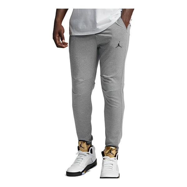 Спортивные штаны Air Jordan Elastic Waistband Bundle Feet Sports Pants Men's Grey, серый
