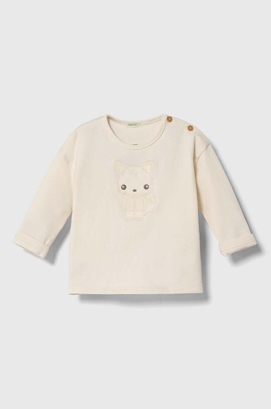 

Детская футболка с длинными рукавами United Colors of Benetton, бежевый