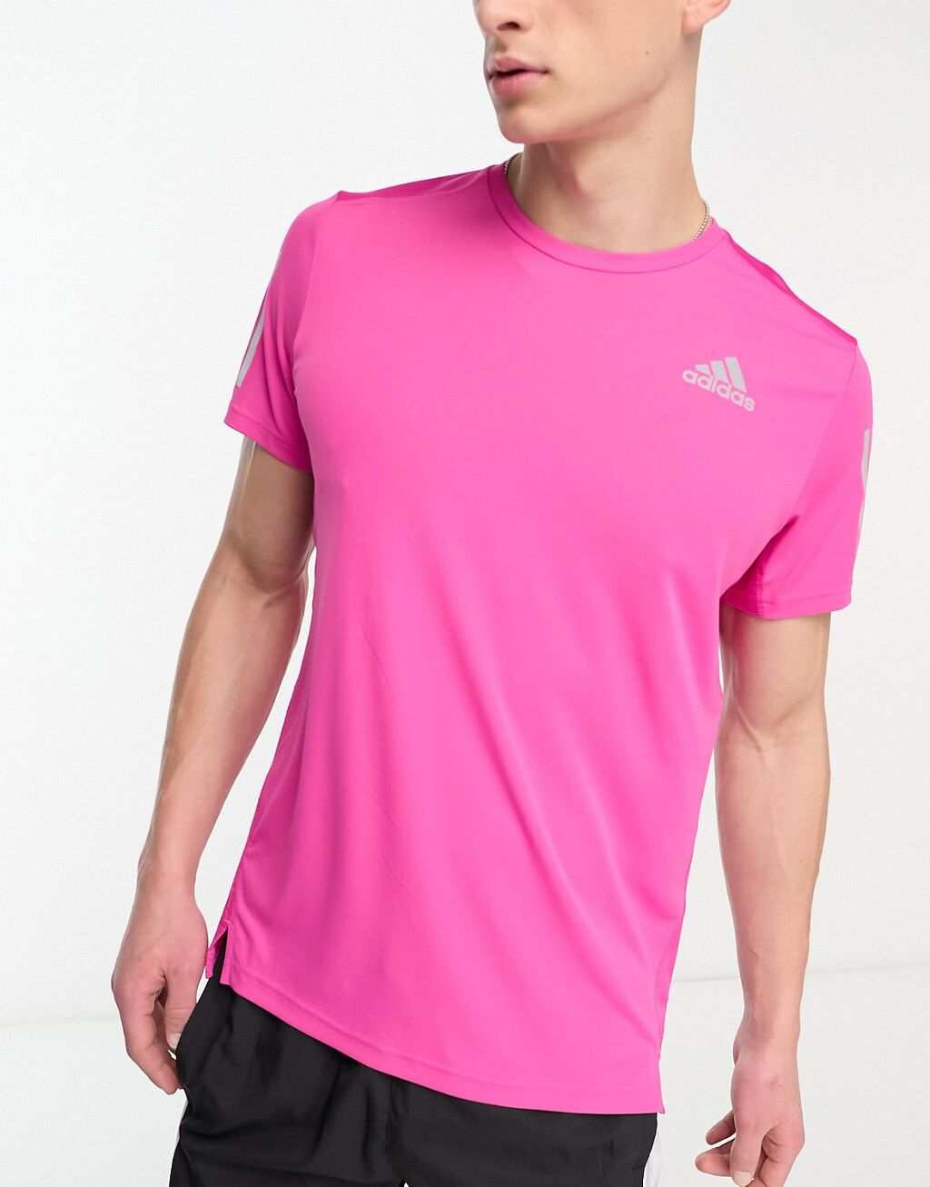 

Розовая футболка adidas Running Own The Run, Розовый