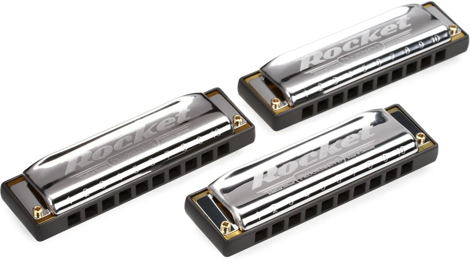 

Hohner Rocket Pro Pack Набор из трех гармоник — клавиши C, G, A