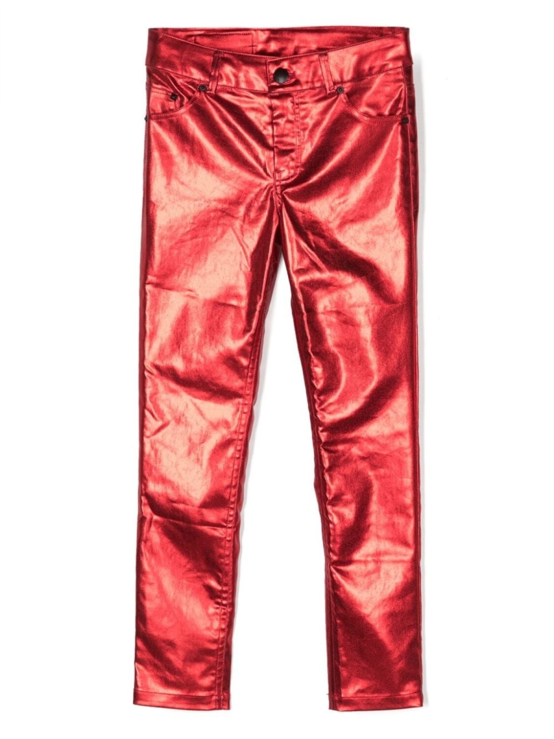 

Karl Lagerfeld Kids брюки скинни Fancy с эффектом металлик, красный