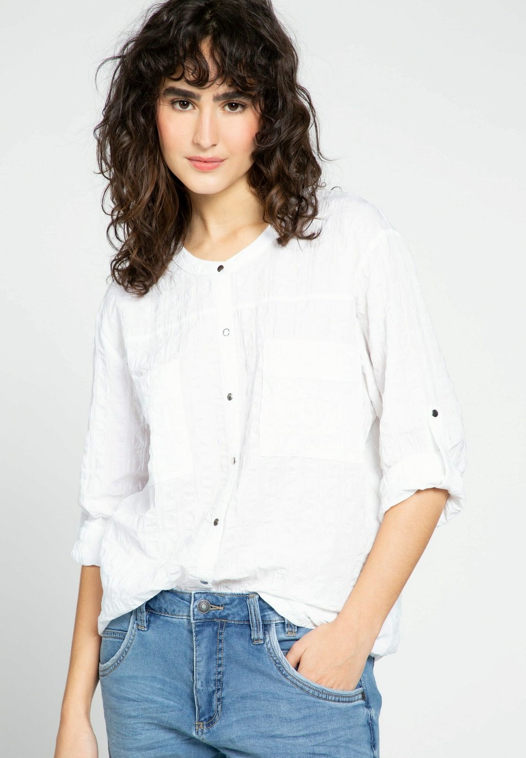 Блузка-рубашка GINA LAURA, цвет offwhite