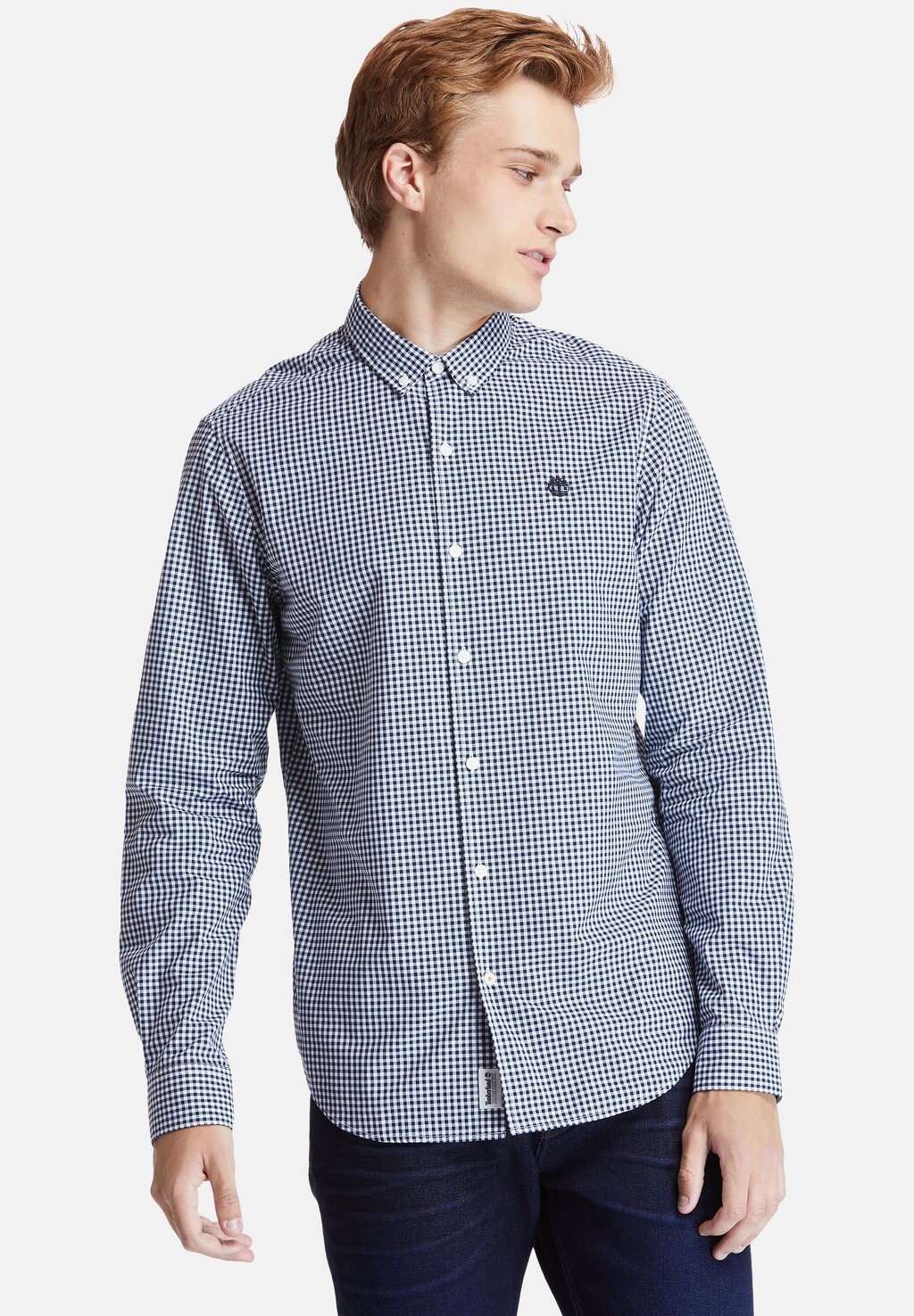 

Рубашка Ls Suncook River Poplin Gingham Timberland, цвет dark sapphire yd