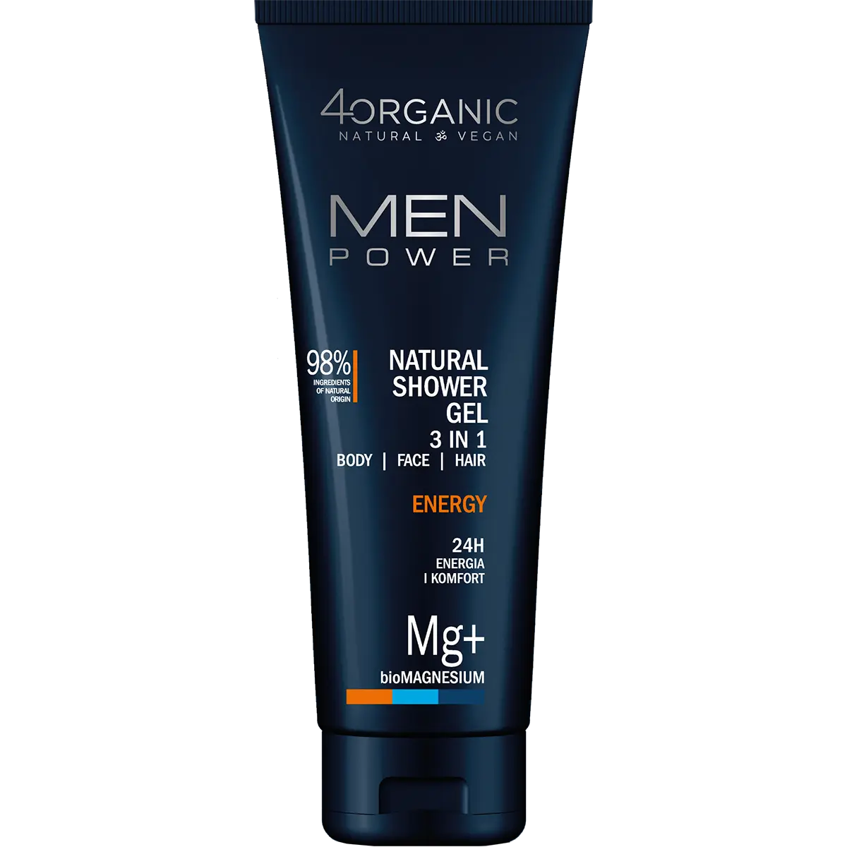 Мужской гель для душа 3в1 4Organic Men Power, 250 мл гель для душа 4organic men sport 3в1 250 мл