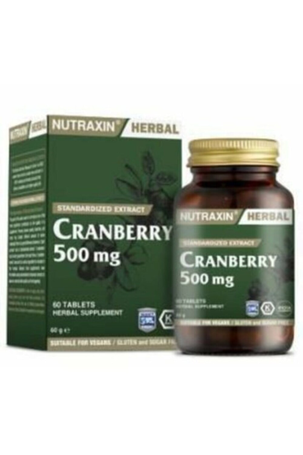 

Nutraxin Клюква 500 мг 60 мягких капсул