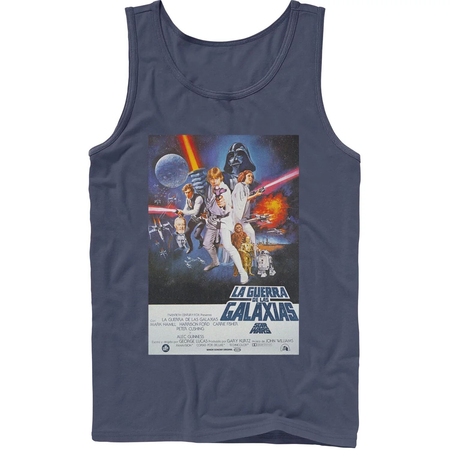 

Мужская винтажная майка с плакатом «Звездные войны» La Guerra De Las Galaxias Star Wars