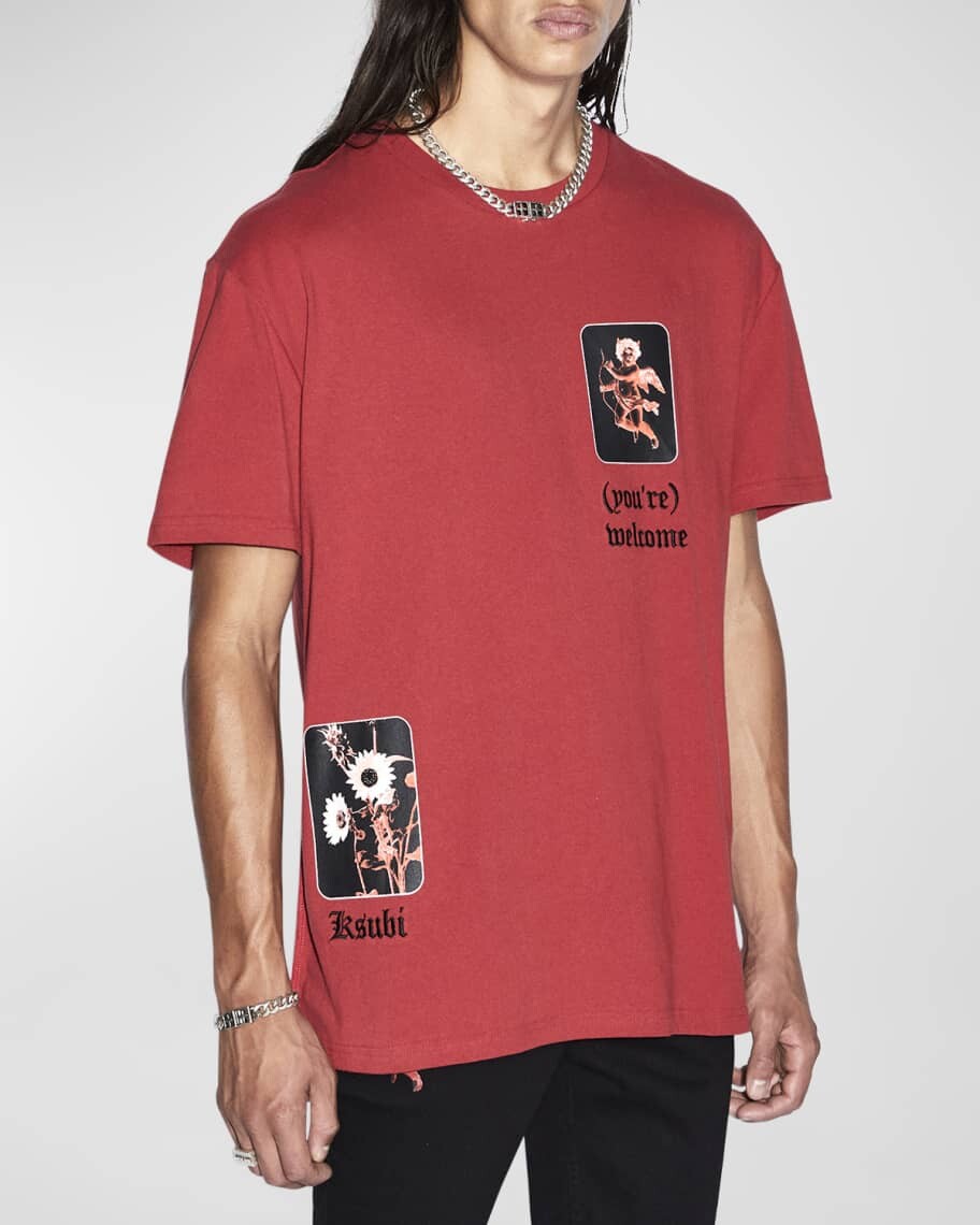 

Мужская футболка Icons Biggie из джерси Ksubi, Красный