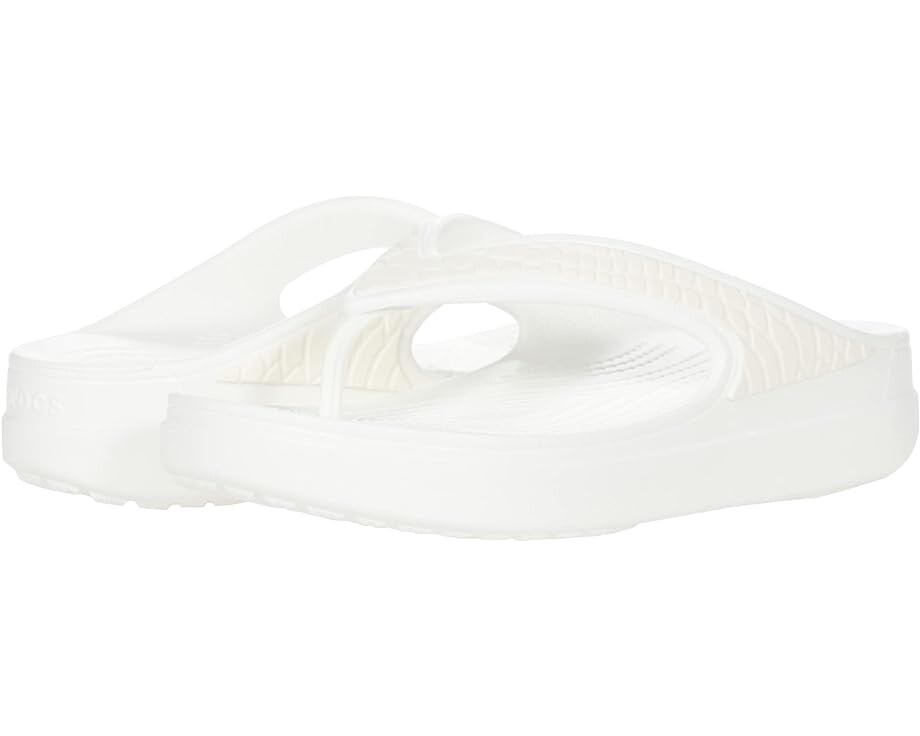 

Сандалии Crocs Sloane Snake Wedge Flip, белый