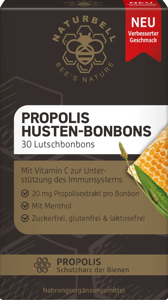 

Конфеты от кашля с прополисом 30 шт. 45 г. Naturbell