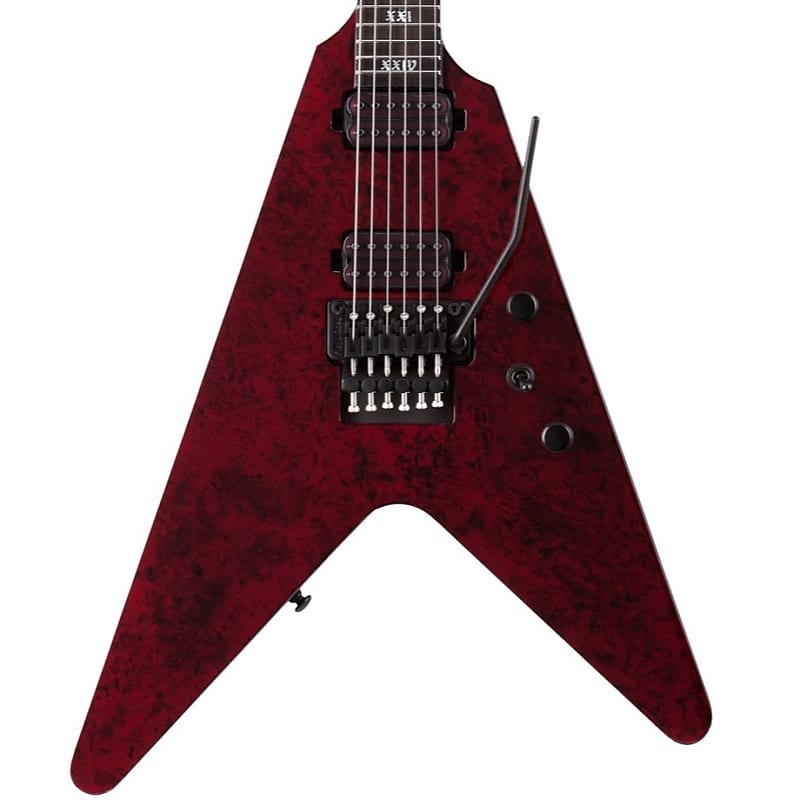 Электрогитара Schecter V-1 FR Apocalypse Red Reign Electric Guitar, Red Reign