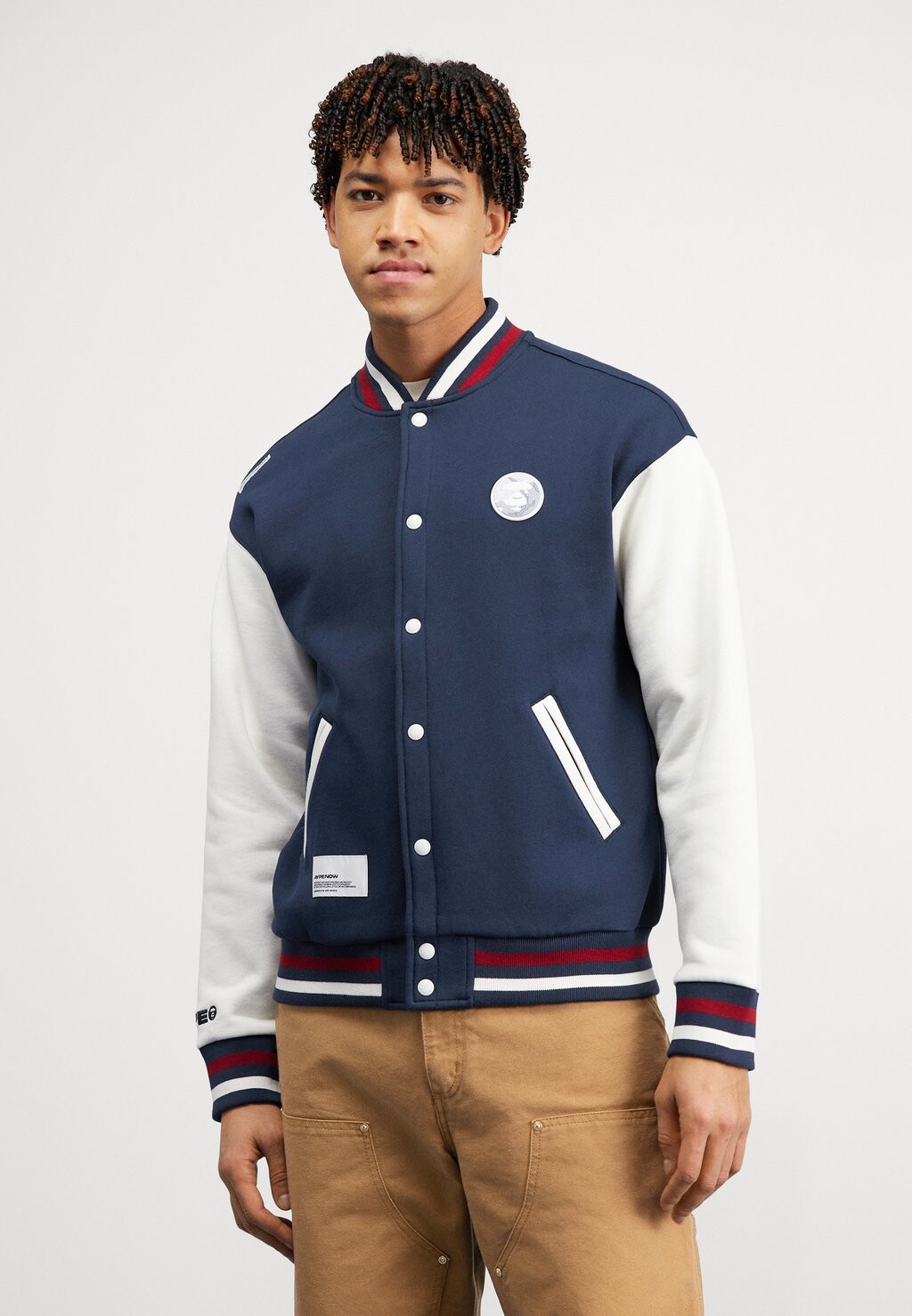 

Толстовка NOW ZIP UP AAPE By A Bathing Ape, цвет navy
