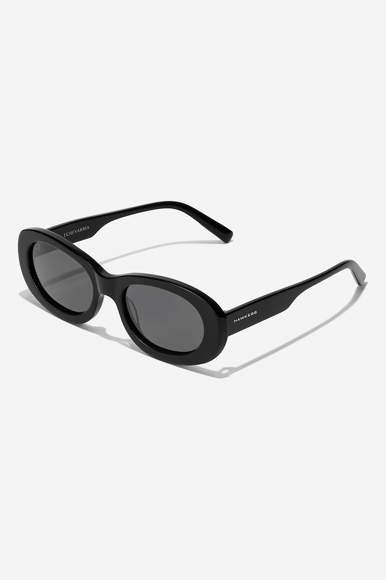 цена Однотонные овальные солнцезащитные очки Hawkers, черный