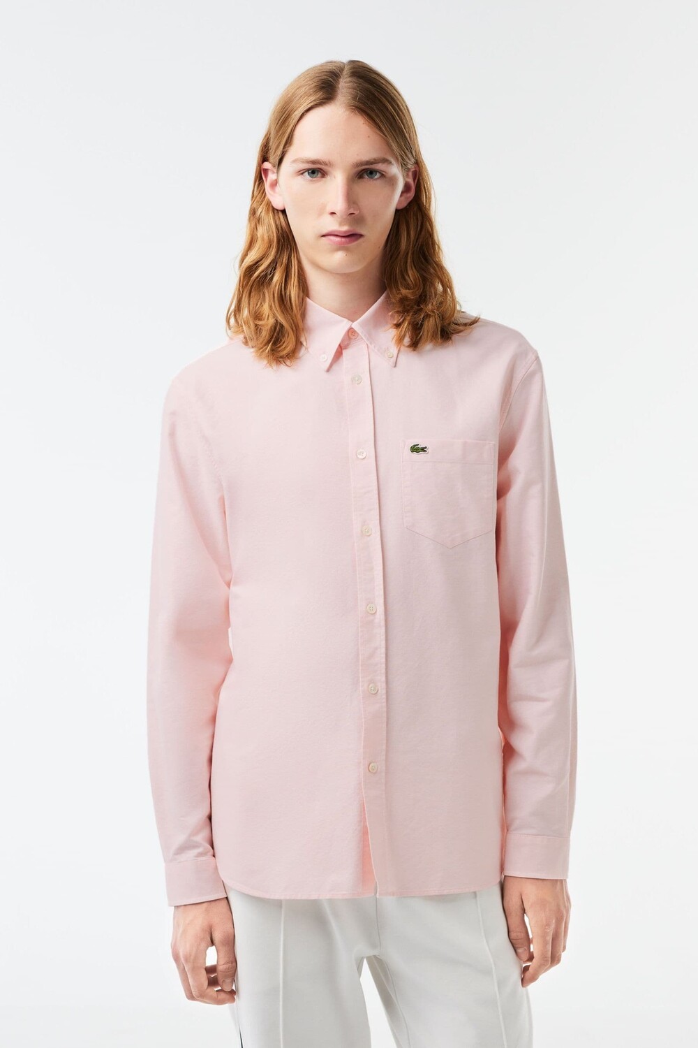 

Оксфордская рубашка Lacoste, розовый
