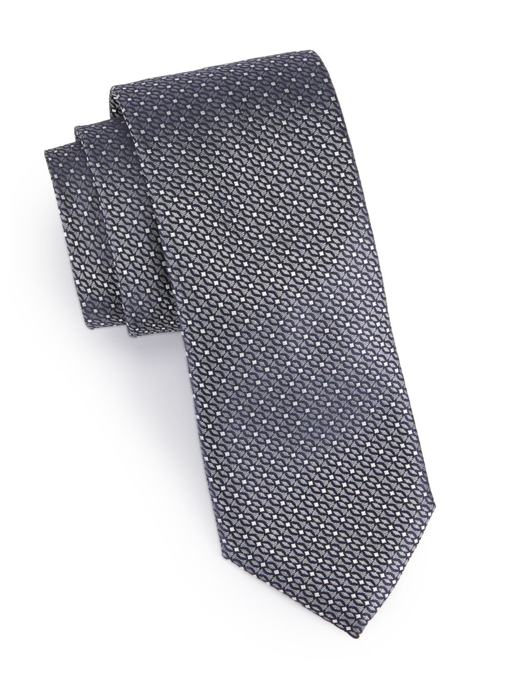

Аккуратный шелковый галстук Canali, серый