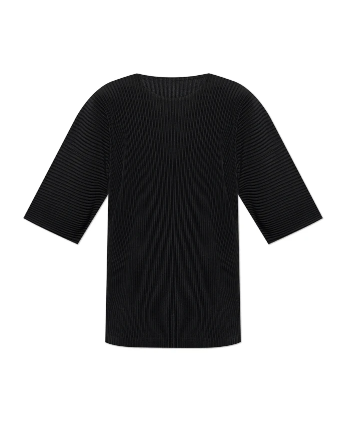 

Плиссированная футболка Issey Miyake, черный