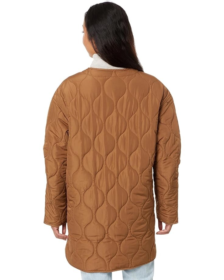 

Куртка Lucky Brand Reversible Shine Quilted Liner Jacket, цвет Cognac