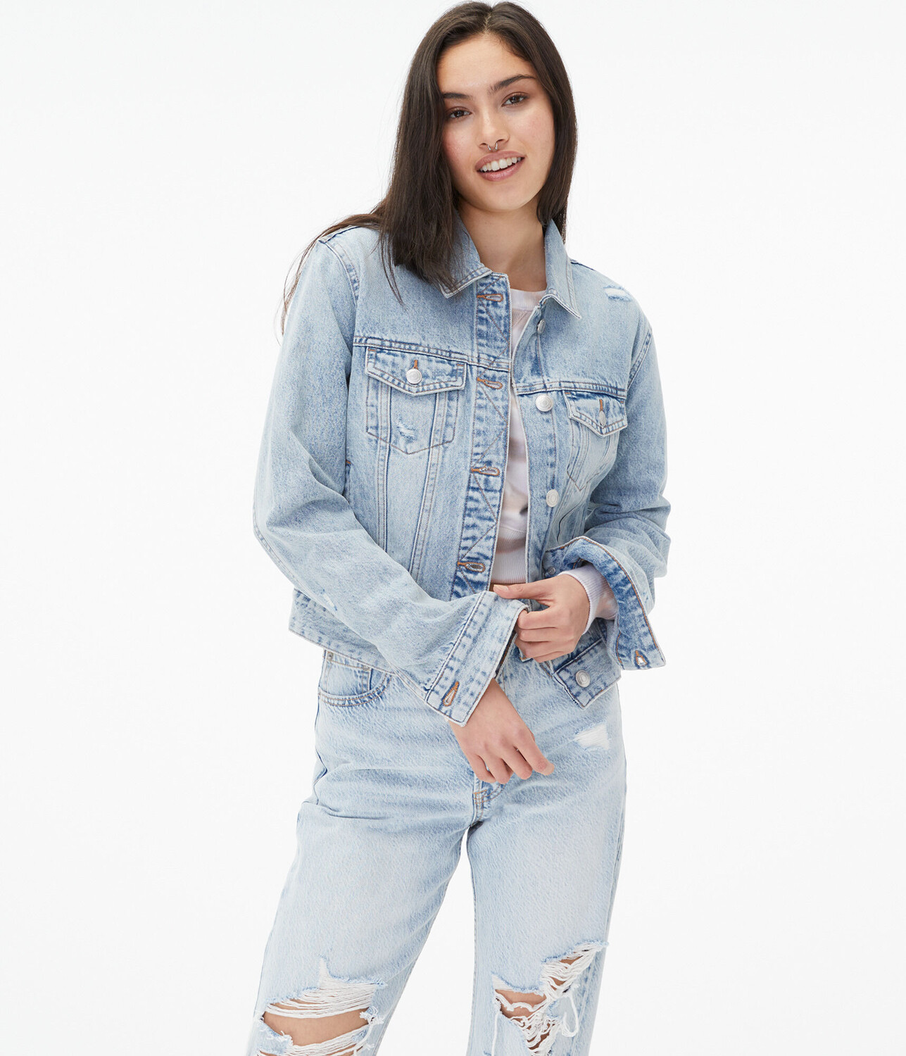 

Легкая джинсовая куртка Aeropostale, синий