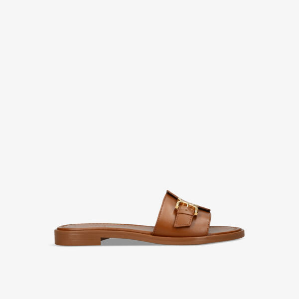 

Кожаные сандалии marcie с пряжками Chloé, коричневый