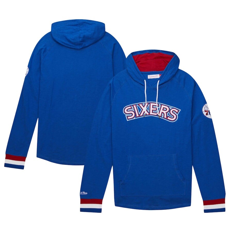 

Пуловер с капюшоном Mitchell & Ness Philadelphia 76Ers, роял