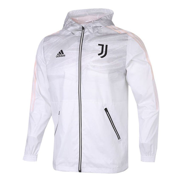 Куртка adidas Juventus Soccer/Football Sports Hooded Jacket White, белый