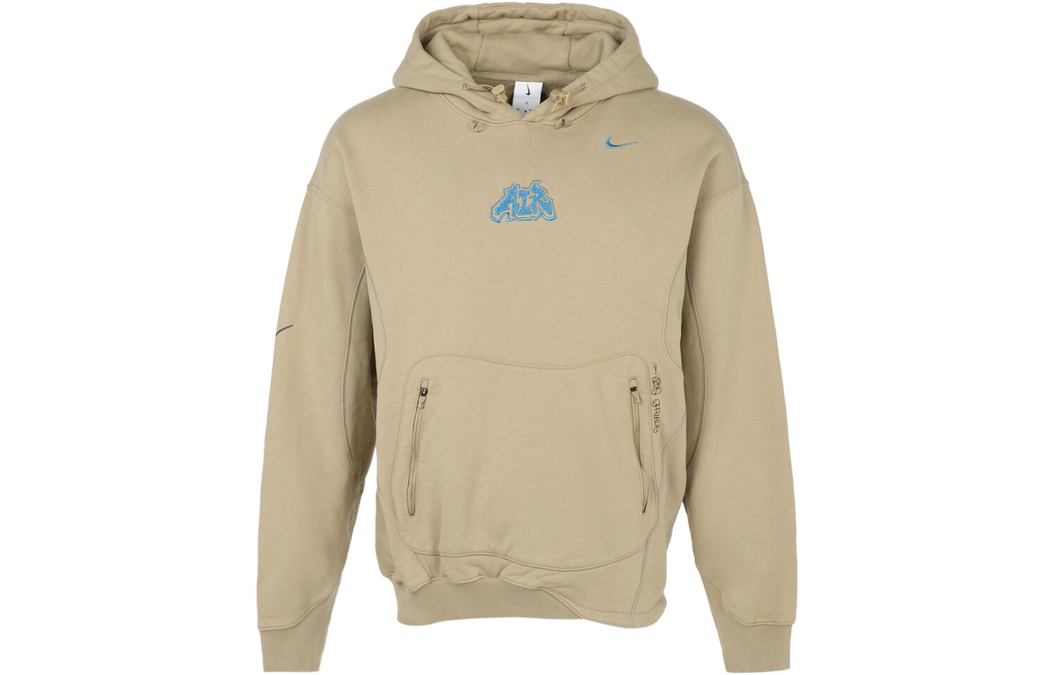 

Флисовая худи OFF-WHITE x Nike 006 Бежевая