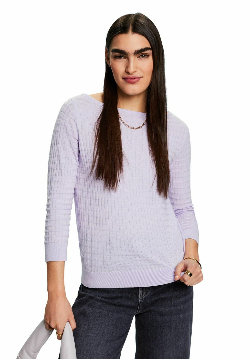 Вязаный свитер STRUKTURIERTER Esprit, цвет lavender new наперстянка camelot lavender new