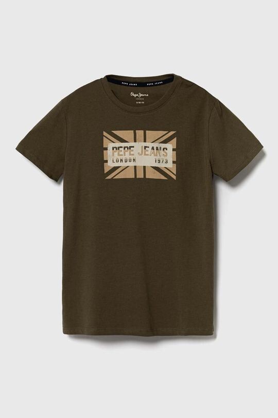 

Pepe Jeans Детская хлопковая футболка RANDAL, зеленый
