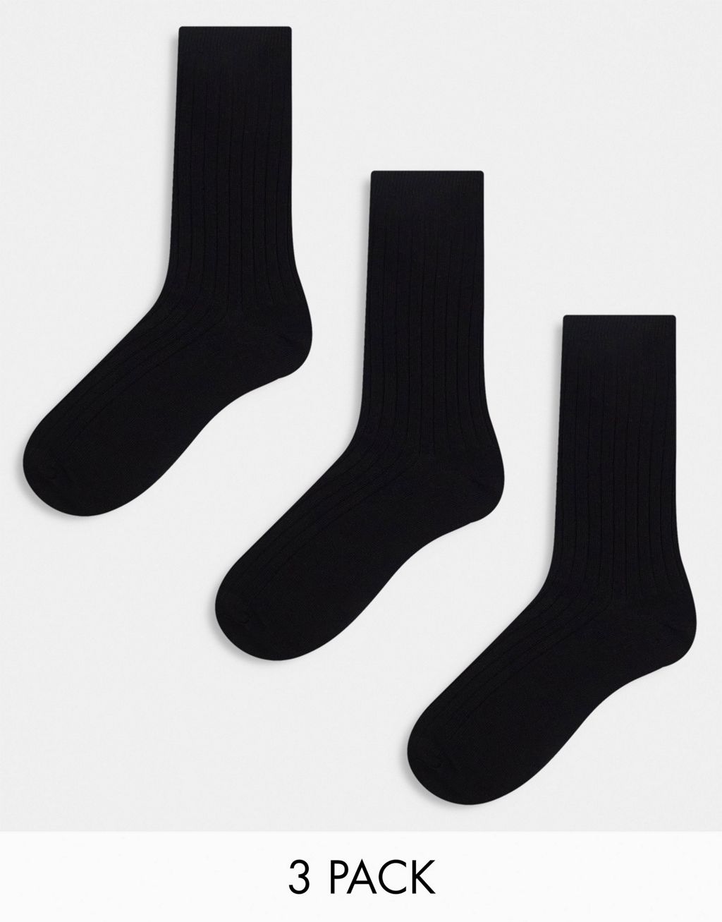 цена Три пары черных носков Weekday Noah