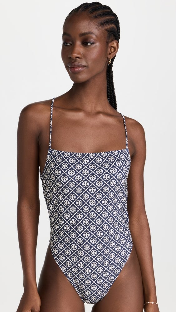 

Купальник Tory Burch Logo Printed One Piece