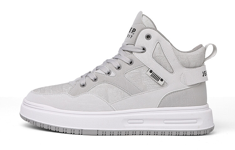 

Кроссовки JEEP SPIRIT Skateboarding Shoes Men High-top, цвет Moon Dust Gray