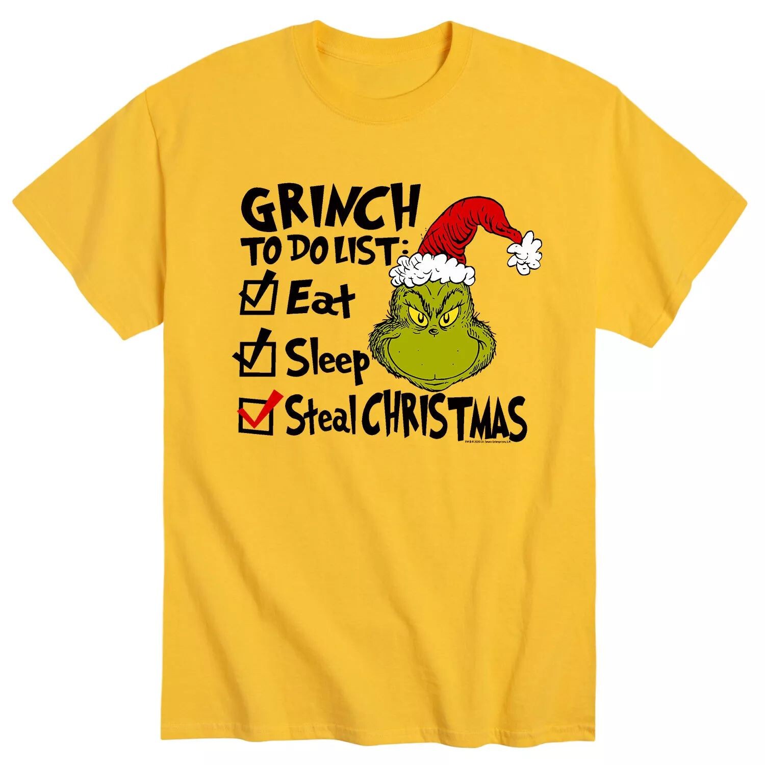 

Мужская футболка Dr. Seuss The Grinch To Do Licensed Character