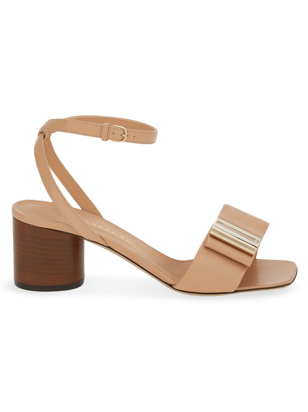 

Кожаные босоножки на массивном каблуке Lyana FERRAGAMO