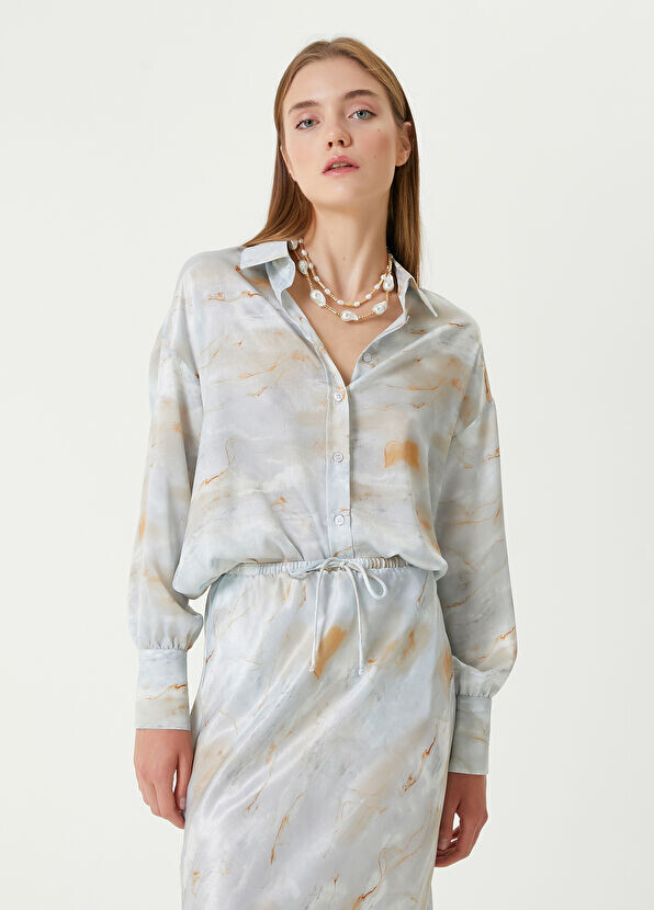

Рубашка с рисунком Beymen Collection, серый