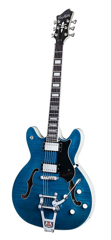 

Электрогитара Hagstrom TREVIDLX-CLS | Tremar Viking Deluxe Semi-Hollow with Tremolo, Cloudy Seas Gloss. Brand New!